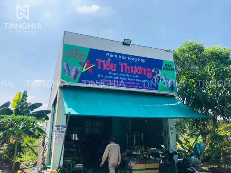 BẢNG HIỆU BẠT HIFLEX DĨ AN | IN BẠT QUẢNG CÁO BÌNH DƯƠNG