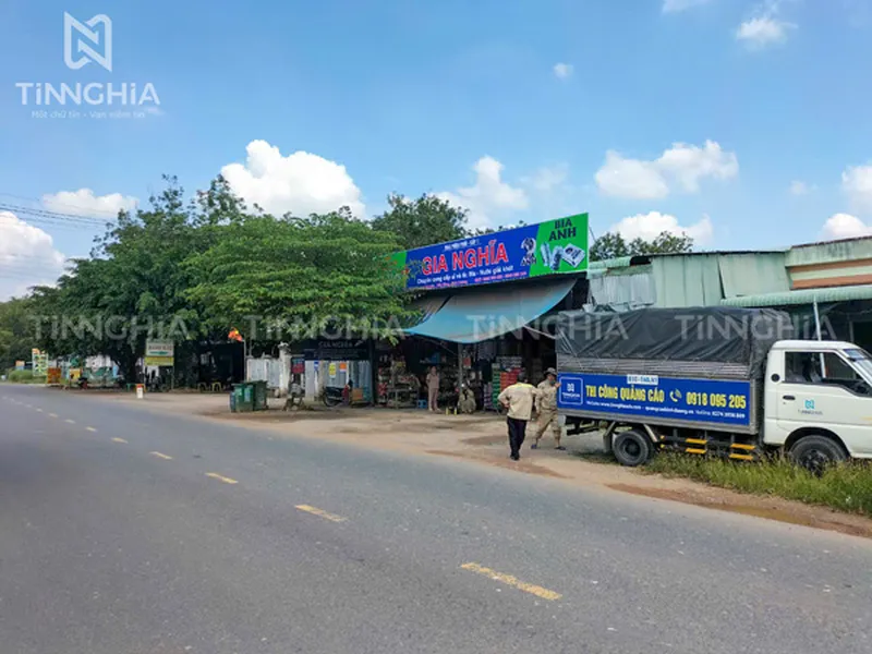 BẢNG HIỆU BẠT HIFLEX DĨ AN | IN BẠT QUẢNG CÁO BÌNH DƯƠNG