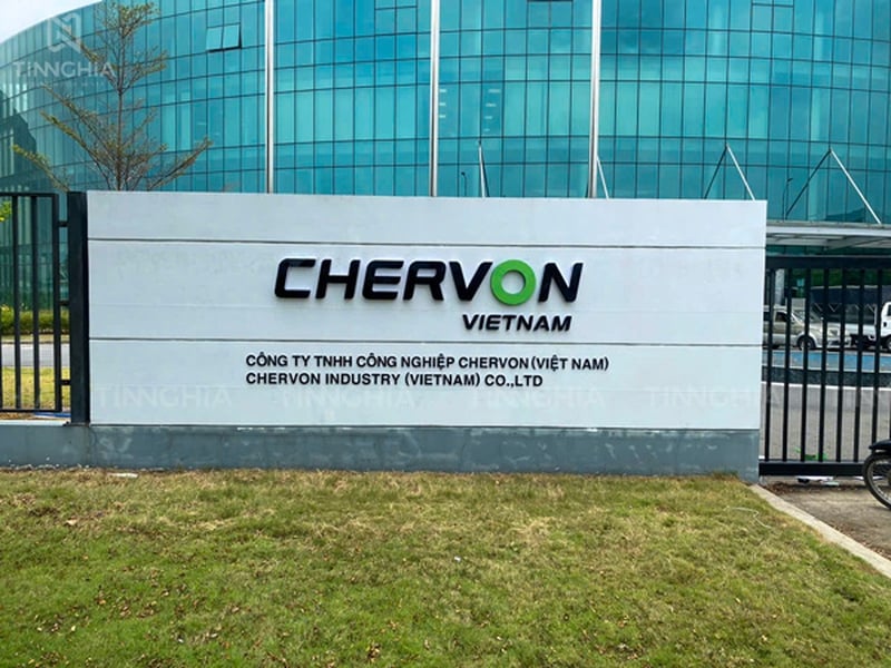 BẢNG HIỆU CHỮ MICA CÔNG TY TPHCM | CHERVON VIETNAM