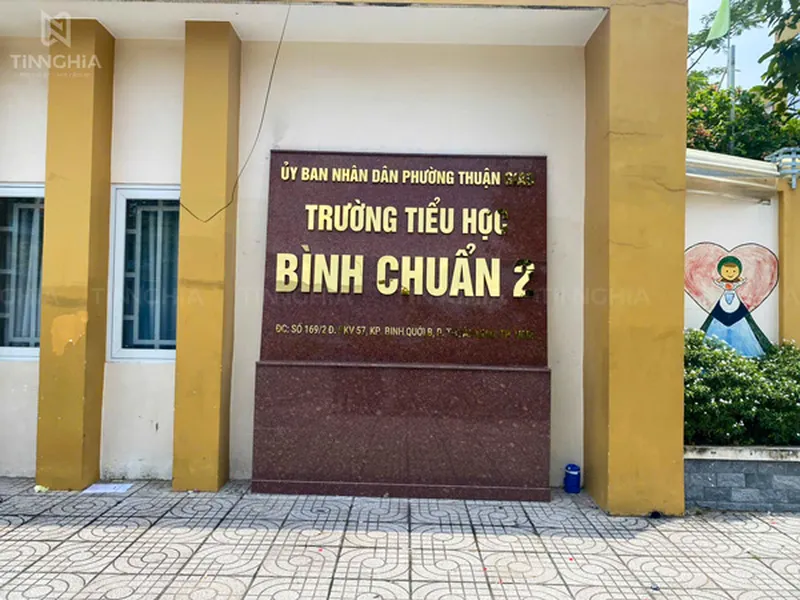 BẢNG HIỆU CHỮ NỔI INOX TRƯỜNG HỌC BÌNH DƯƠNG
