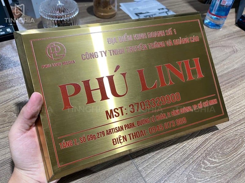 BẢNG HIỆU CÔNG TY INOX ĂN MÒN