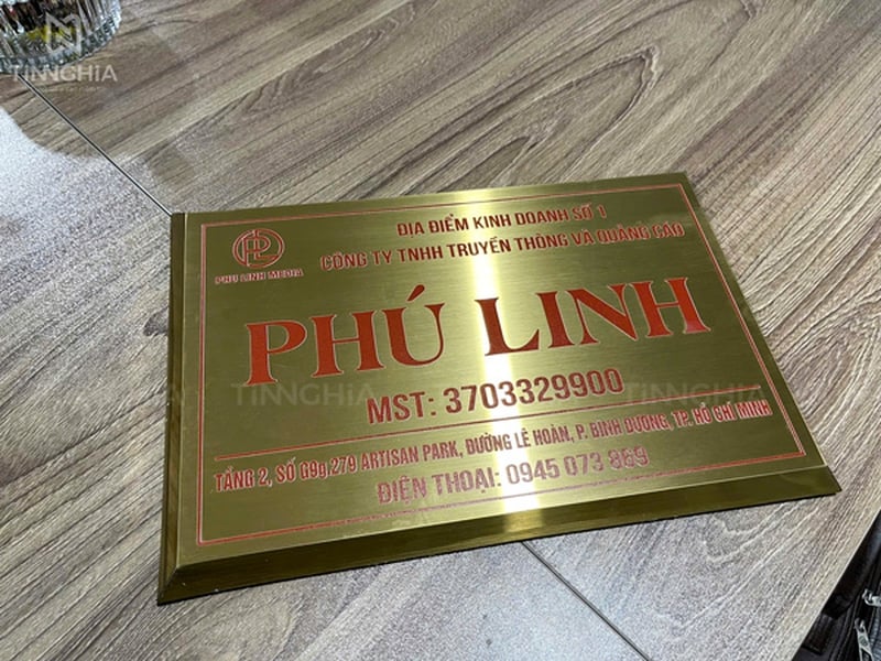 BẢNG HIỆU CÔNG TY INOX ĂN MÒN