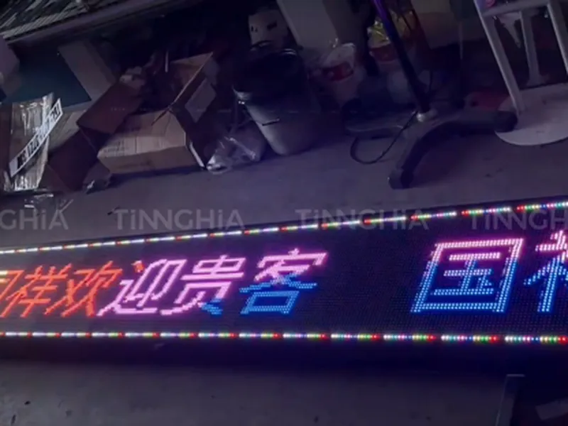 BẢNG HIỆU ĐIỆN TỬ DẦU TIẾNG - LED MA TRẬN, LED CHẠY CHỮ BÌNH DƯƠNG