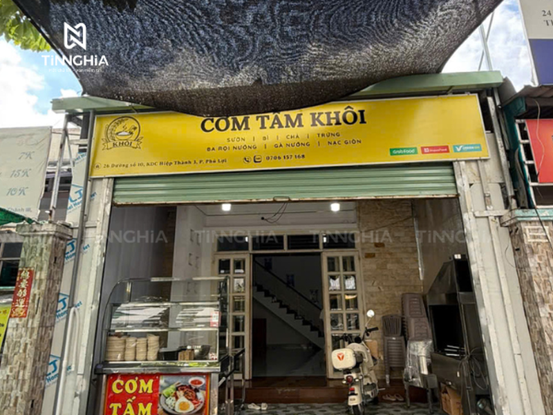BẢNG HIỆU QUÁN CƠM TẤM BÌNH DƯƠNG ĐẸP, DỄ NHÌN | BẠT HIFLEX 