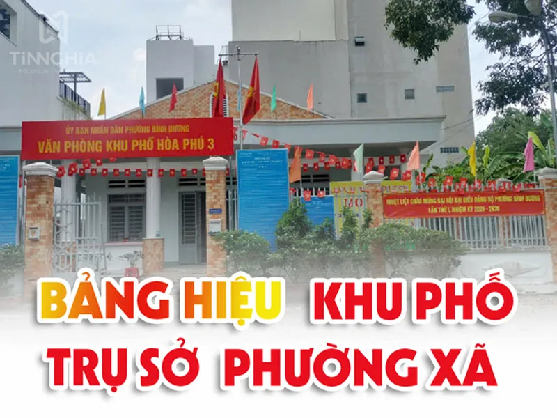 Bảng Hiệu Khu Phố Đẹp Thi Công Tại Bình Dương