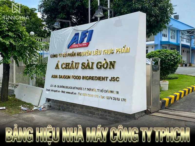 Bảng Hiệu Nhà Máy Công Ty TPHCM