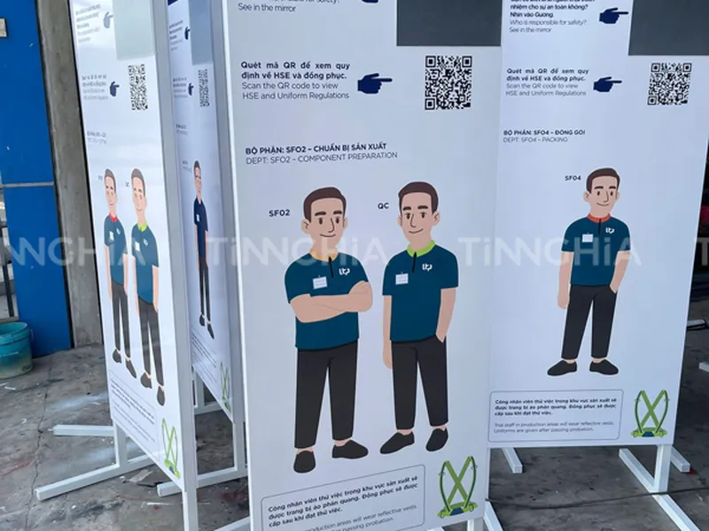 Làm biển thông báo nội quy giá rẻ cho doanh nghiệp, nhà xưởng tại Bình Dương