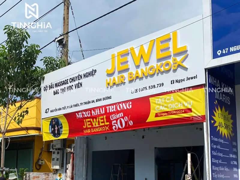 LÀM BẢNG HIỆU THUẬN AN GIÁ RẺ | BIỂN SALON TÓC ĐẸP BÌNH DƯƠNG