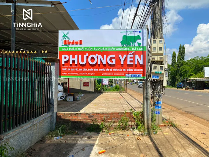 THI CÔNG BẢNG HIỆU CÔNG TY TẠI DẦU TIẾNG