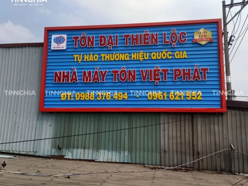 BẢNG HIỆU TÔN CHỮ NỔI BÌNH DƯƠNG