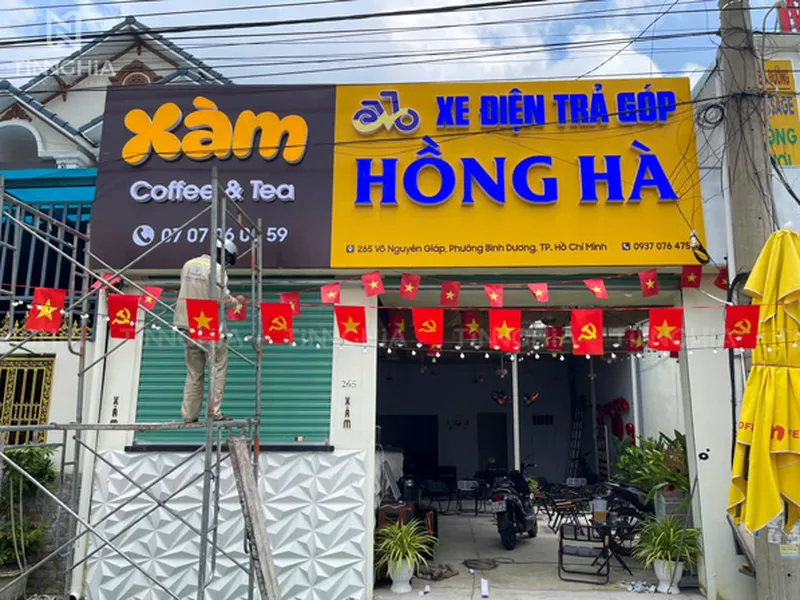 BIỂN HIỆU ALU CHỮ MICA TÂN UYÊN | Biển Hiệu Chữ Nổi Tân Uyên Có LED