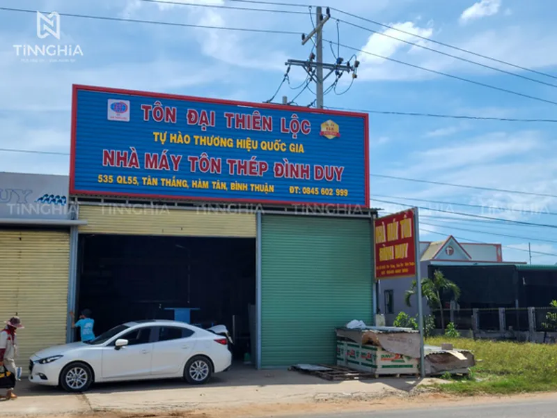 LÀM BẢNG HIỆU QUẢNG CÁO TÂN UYÊN | BẢNG HIỆU TÔN KHUNG SẮT CĂNG BẠT