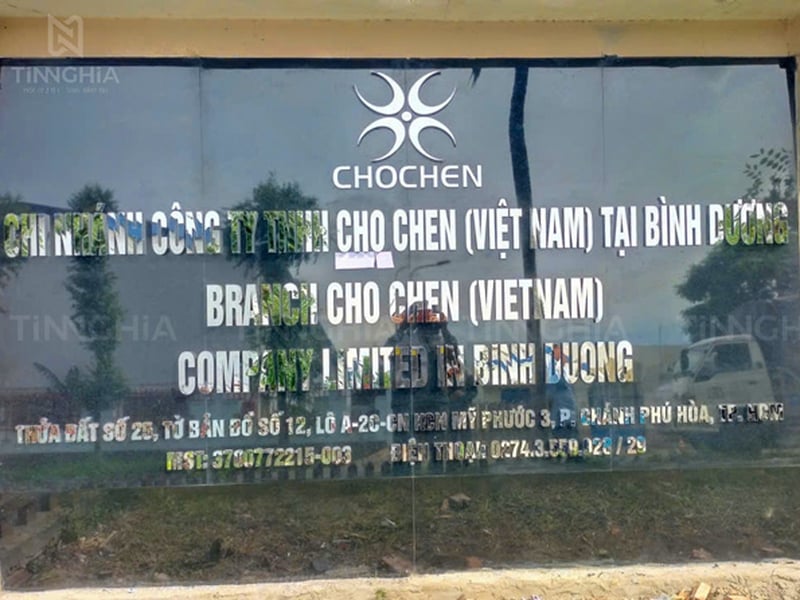 BIỂN HIỆU CHỮ NỔI INOX BẾN CÁT | Tín Nghĩa Thi Công Cho Công Ty Chochen