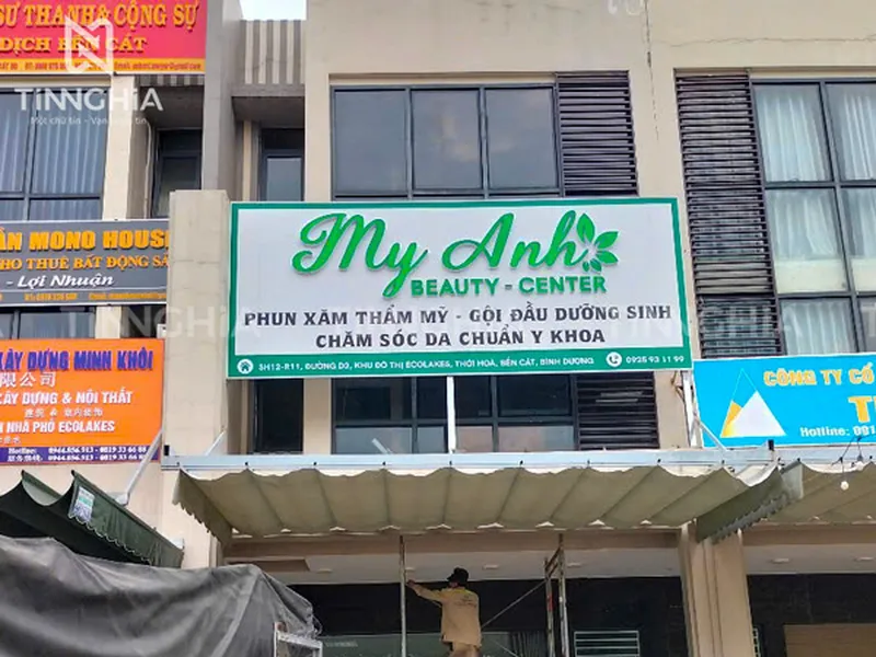 LÀM BIỂN HIỆU ALU THUẬN AN | BẢNG ALU CHỮ NỔI ĐẸP, GẮN LED THEO YÊU CẦU