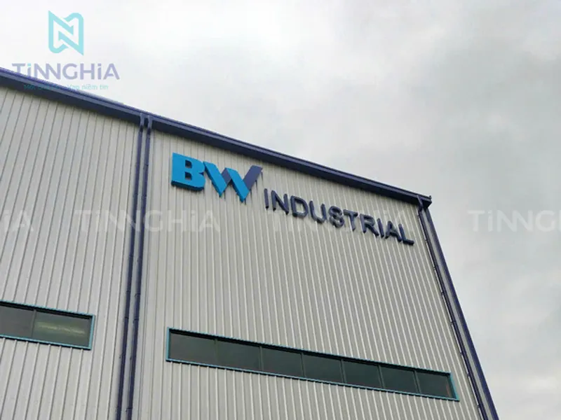 CHỮ INOX VIỀN NHÔM TÂN UYÊN | LÀM BIỂN HIỆU CÔNG TY TÂN UYÊN
