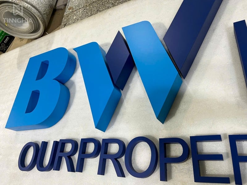 Biển Inox Công Ty TPHCM | Tín Nghĩa Thi Công Bảng Hiệu Inox