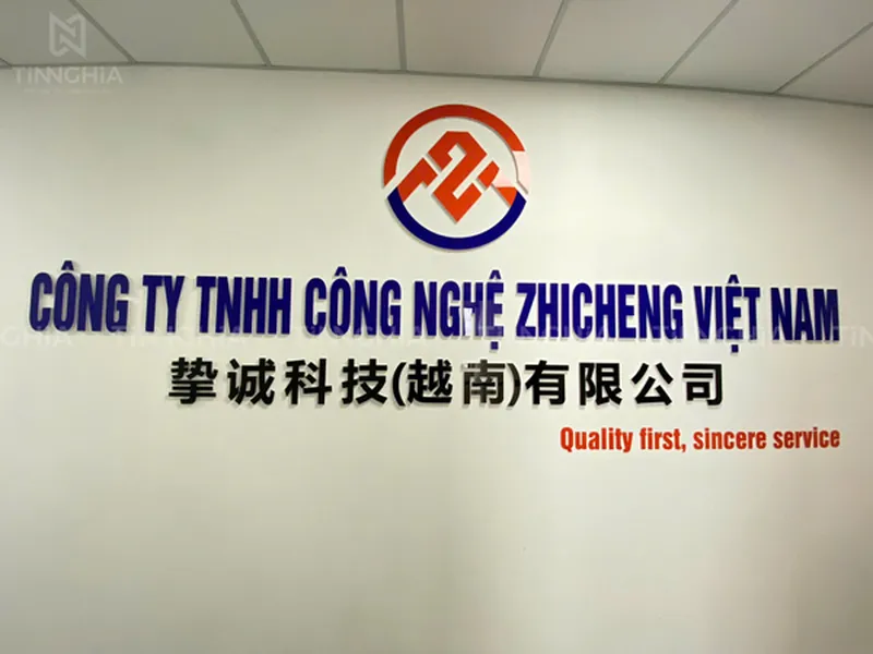 CHỮ NỔI MICA GẮN TƯỜNG VĂN PHÒNG CÔNG TY | CHỮ MICA LED ĐẸP