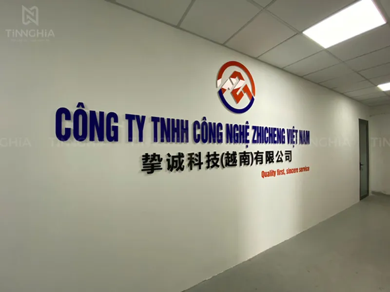 CHỮ NỔI MICA GẮN TƯỜNG VĂN PHÒNG CÔNG TY | CHỮ MICA LED ĐẸP