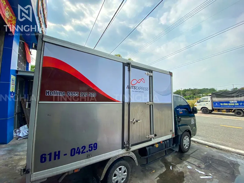 DÁN DECAL XE TẢI BẾN CÁT | DECAL LOẠI TỐT CHUYÊN DÙNG DÁN XE
