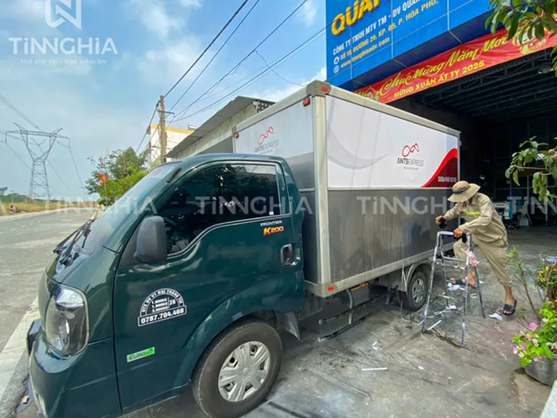 DÁN DECAL XE TẢI BẾN CÁT | DECAL LOẠI TỐT CHUYÊN DÙNG DÁN XE