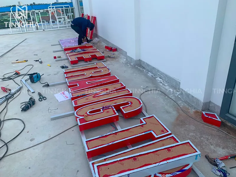GIA CÔNG CHỮ NỔI ALU DĨ AN | CHỮ NỔI QUẢNG CÁO BÌNH DƯƠNG