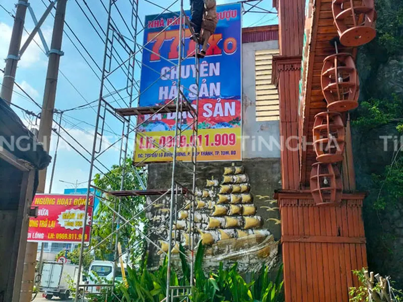 HỘP ĐÈN CĂNG BẠT BÌNH DƯƠNG | LÀM BẢNG HIỆU GẮN LED Ở BÌNH DƯƠNG