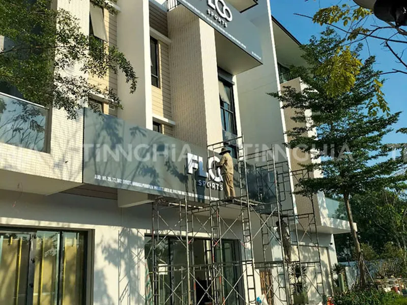 LÀM BẢNG HIỆU ALU CHỮ NỔI DĨ AN | THI CÔNG LẮP ĐẶT TẬN NƠI