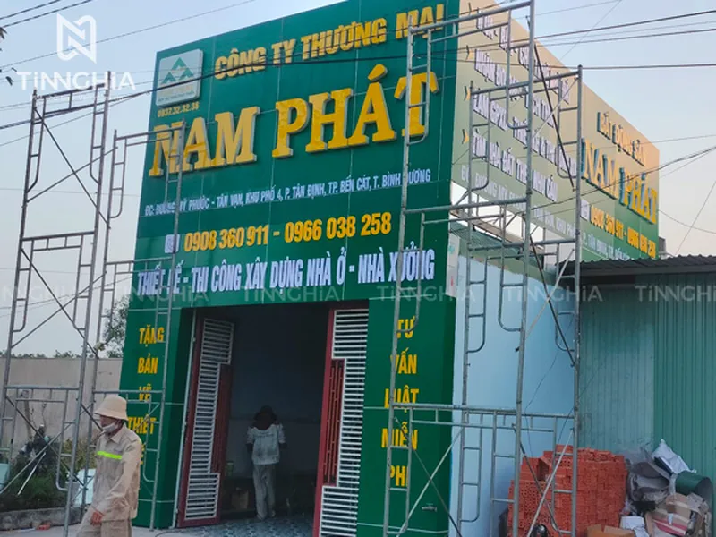 LÀM BẢNG HIỆU CÔNG TY TẠI DĨ AN