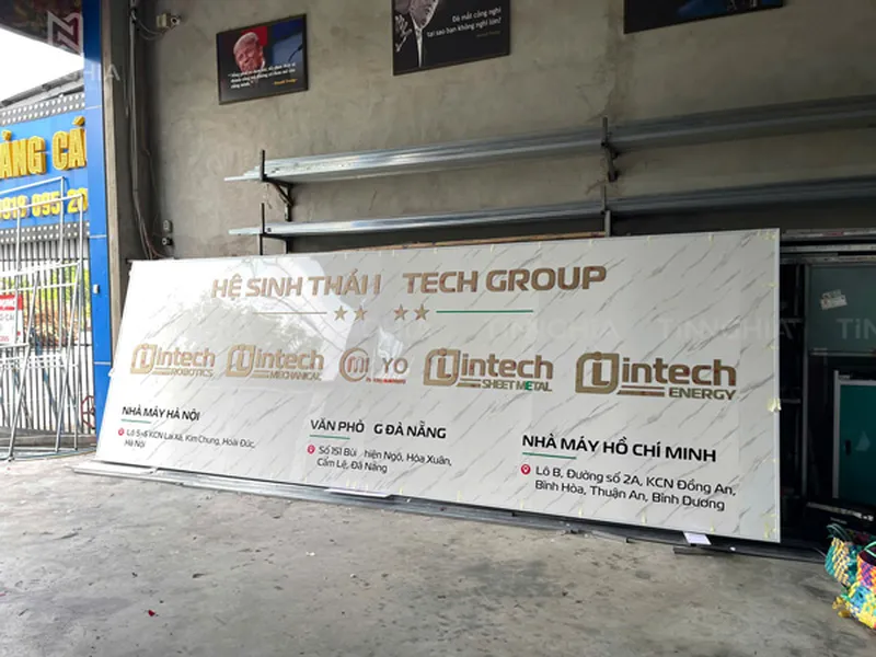 LÀM BẢNG HIỆU NHỰA GIẢ ĐÁ THUẬN AN | Ốp Nhựa Giả Đá, Alu Giả Đá Bảng Hiệu