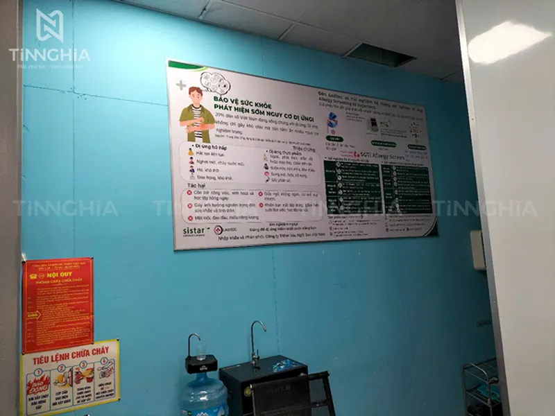 LÀM BẢNG HIỆU TRONG NHÀ BÌNH DƯƠNG | BACKGROUND BACKDROP VĂN PHÒNG
