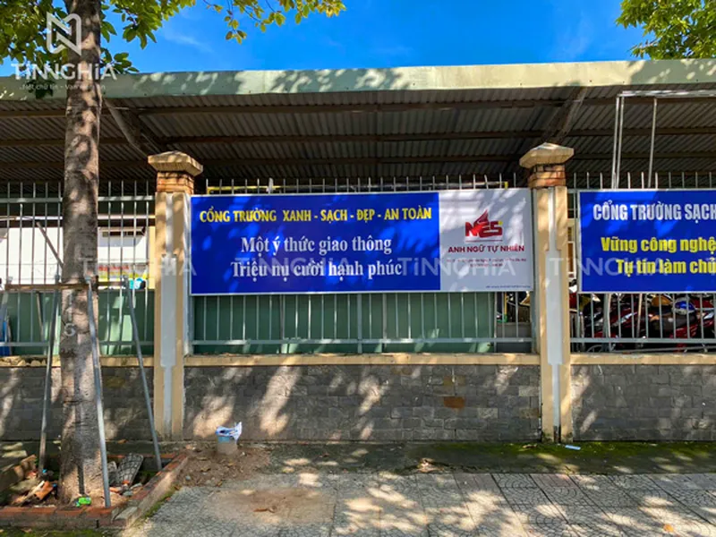 BIỂN BẠT KHUNG SẮT DĨ AN | LÀM BIỂN BẠT HIFLEX GIÁ RẺ