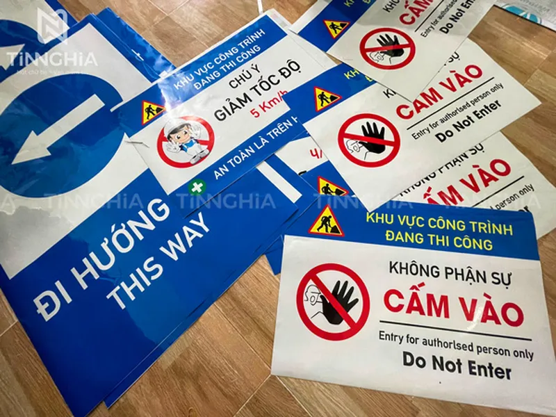 LÀM BIỂN BÁO THI CÔNG TÂN UYÊN | CHỖ LÀM BIỂN CẢNH BÁO BÌNH DƯƠNG