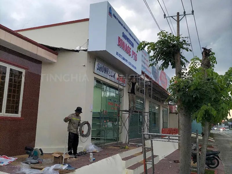 LÀM BIỂN HIỆU ALU THUẬN AN | BẢNG ALU CHỮ NỔI ĐẸP, GẮN LED THEO YÊU CẦU
