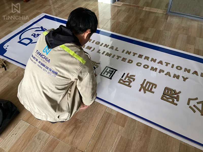 LÀM BIỂN HIỆU CÔNG TY BẾN CÁT | BIỂN QUẢNG CÁO ALU INOX MICA...