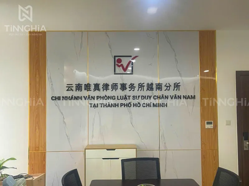 CHỮ NỔI MICA GẮN TƯỜNG VĂN PHÒNG CÔNG TY | CHỮ MICA LED ĐẸP