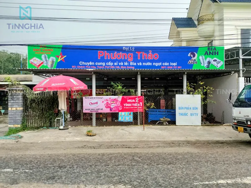 BIỂN HIỆU BẰNG TÔN BẾN CÁT | THI CÔNG BIỂN HIỆU TÔN BÌNH DƯƠNG