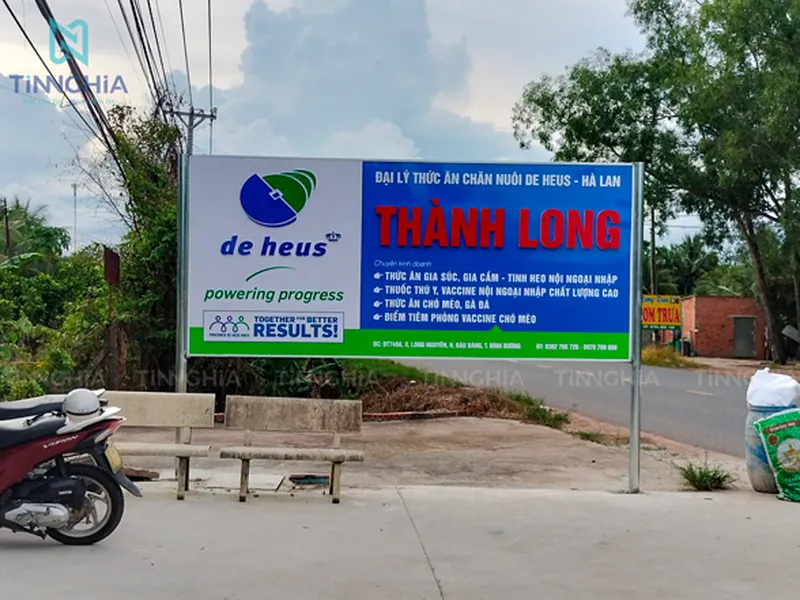 LÀM BIỂN QUẢNG CÁO BẰNG TÔN DĨ AN | BẢNG HIỆU TÔN SÓNG BÌNH DƯƠNG