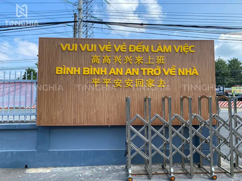 LÀM CHỮ NỔI MICA BÌNH DƯƠNG | THI CÔNG BẢNG HIỆU CHỮ MICA GIÁ RẺ