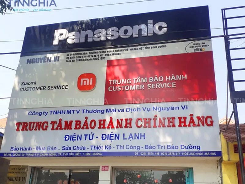 THIẾT KẾ BẢNG HIỆU ALU TẠI DẦU TIẾNG