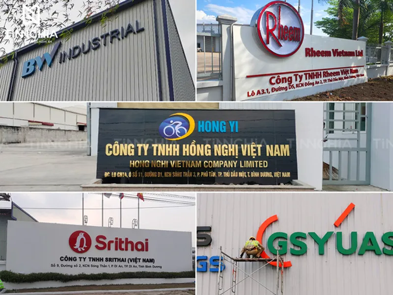 10+ Mẫu Bảng Hiệu Nhà Máy Nhà Xưởng Lớn Ở Bình Dương