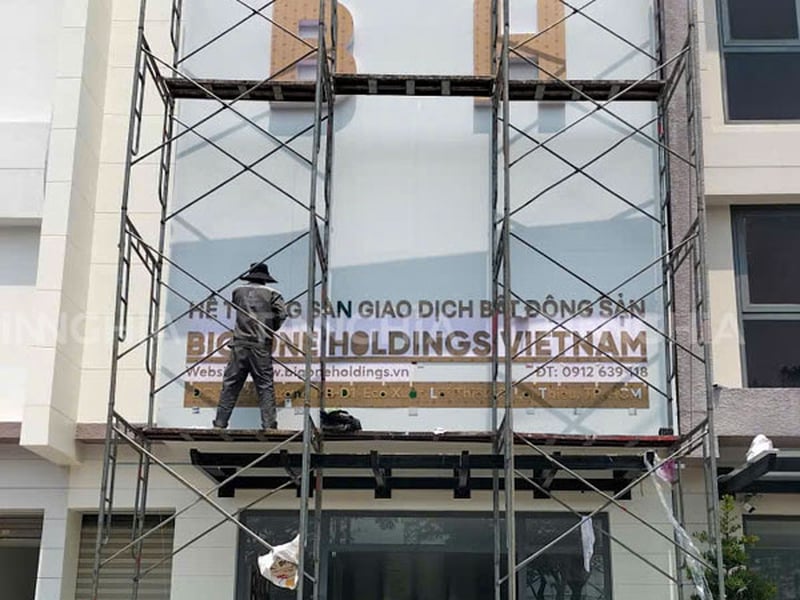 ỐP MẶT DỰNG ALU TPHCM | QUẢNG CÁO TÍN NGHĨA THI CÔNG