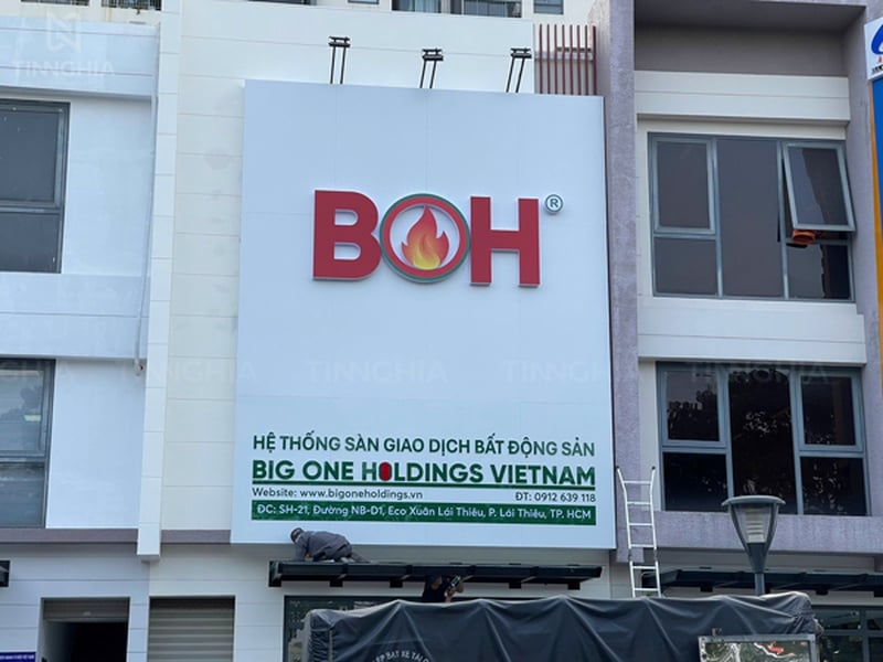 ỐP MẶT DỰNG ALU TPHCM | QUẢNG CÁO TÍN NGHĨA THI CÔNG