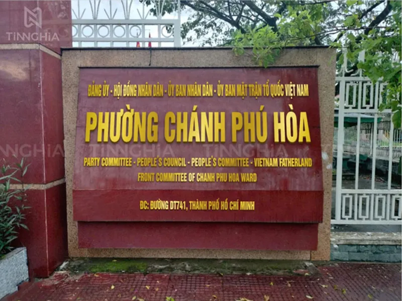 Thay bảng hiệu trụ sở Bình Dương theo phường mới | Cập Nhật Nhanh Chóng