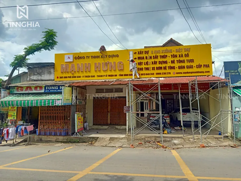 THI CÔNG BẢNG HIỆU ALU TẠI BẾN CÁT