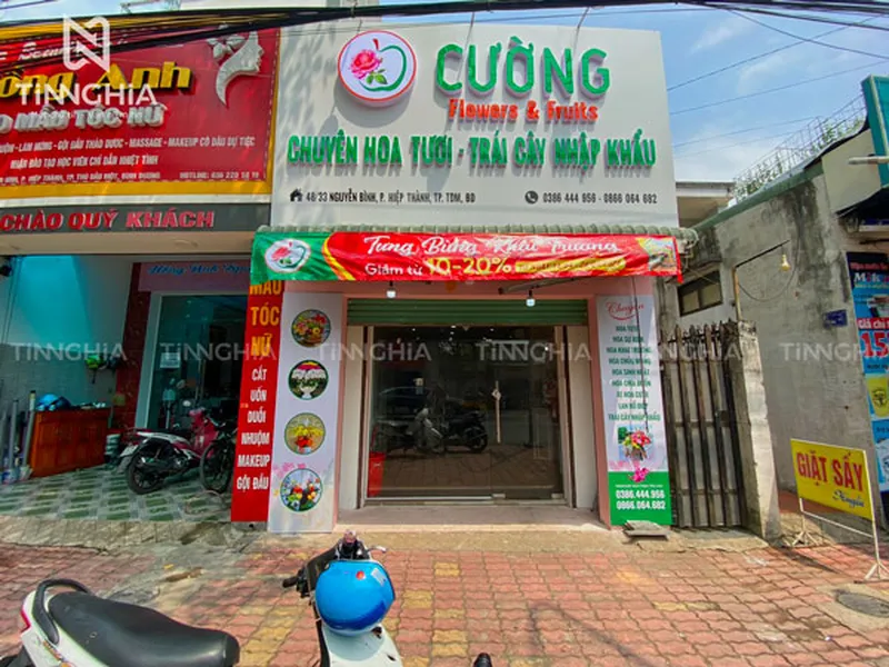 THI CÔNG BẢNG HIỆU ALU TẠI DẦU TIẾNG
