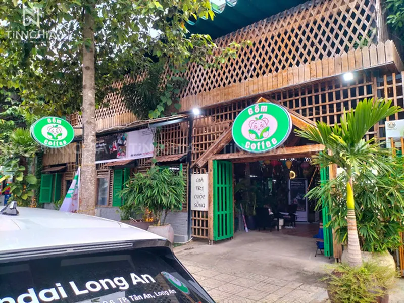 THI CÔNG BẢNG HIỆU CÀ PHÊ THƯƠNG HIỆU GỐM COFFEE