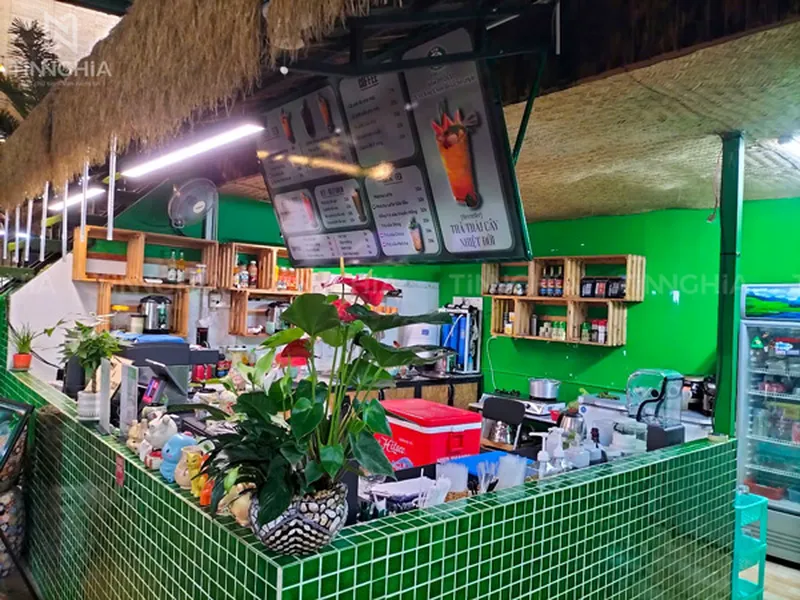 THI CÔNG BẢNG HIỆU CÀ PHÊ THƯƠNG HIỆU GỐM COFFEE