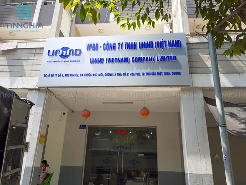 THIẾT KẾ BẢNG HIỆU CÔNG TY TẠI TÂN UYÊN