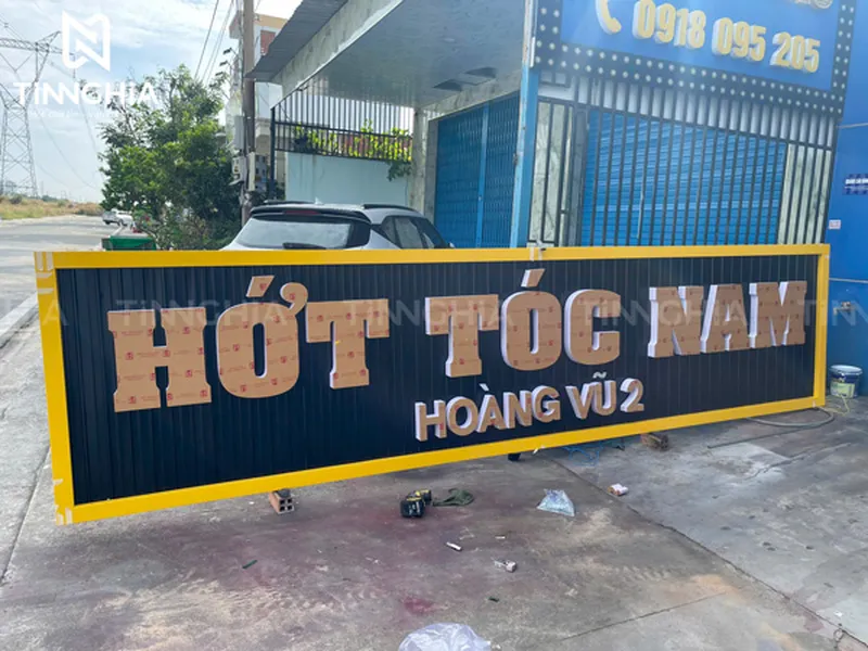 THIẾT KẾ BIỂN HIỆU TÔN THUẬN AN | BIỂN TÔN PHẲNG, BIỂN TÔN SÓNG GIÁ RẺ