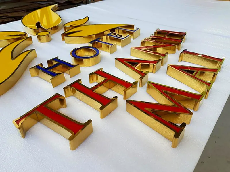 THIẾT KẾ CHỮ NỔI INOX - MICA TẠI THUẬN AN | BẢNG HIỆU CHỮ NỔI GIÁ RẺ